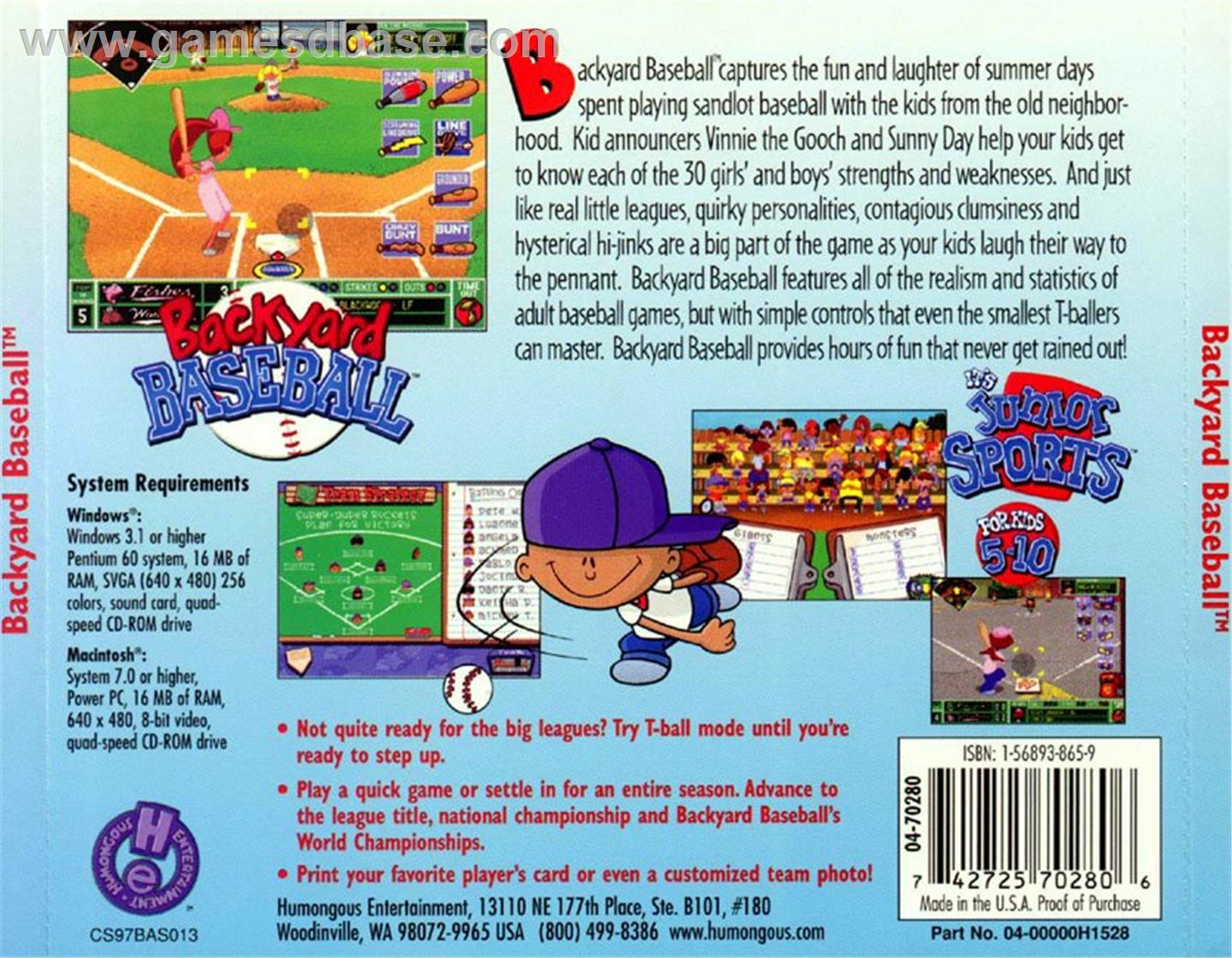 Backyard Baseball 2001 Mac Free Download